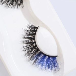 Blue eyelashes